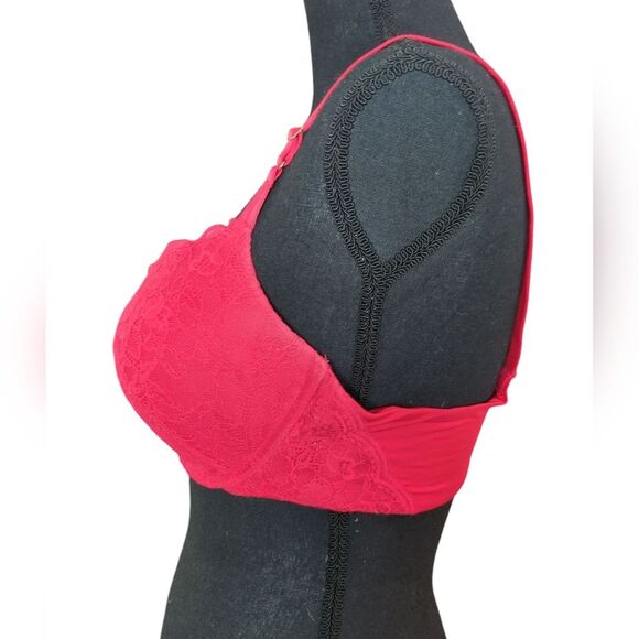 Joyspun Red Lace Push-Up Bra – Size 36C - Picture 2 of 5